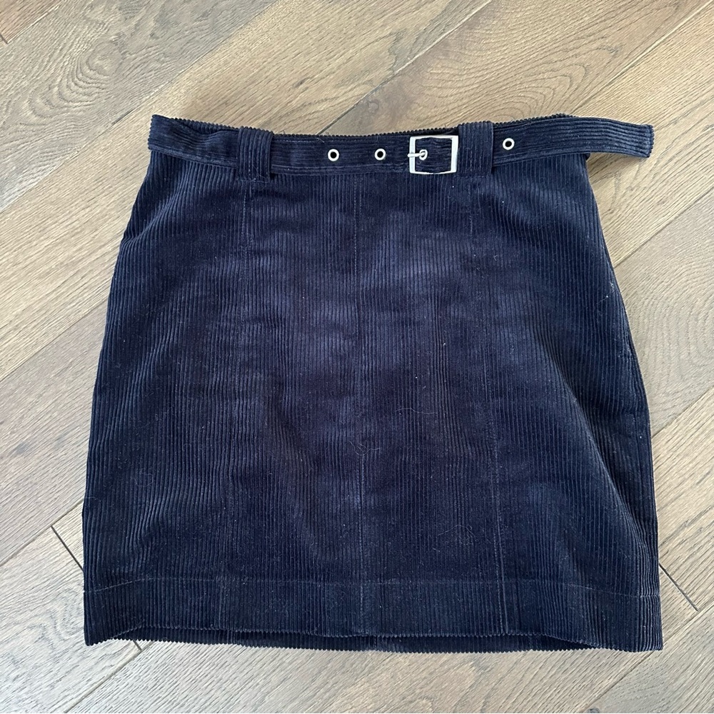 Urban Outfitters Blue Mini Skirt With Belt Size Medium